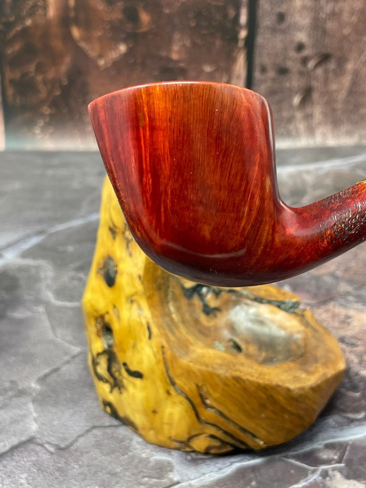 Pipe Palace Pipes Bent Oval Dublin Flame Grain Briar Pipe