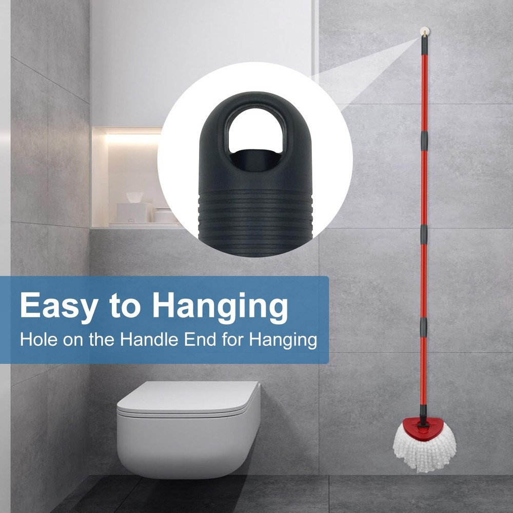 Mop Replace Heads Mop Handle and Mop Base Replacement for O Cedar EasyWring 1...