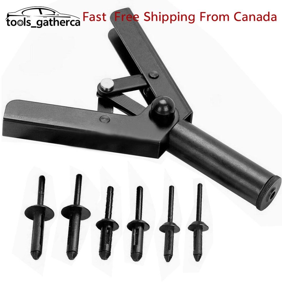 41 PCS PLASTIC POLY RIVET GUN QUICK SET RIVETING HAND TOOL Asorted Kit