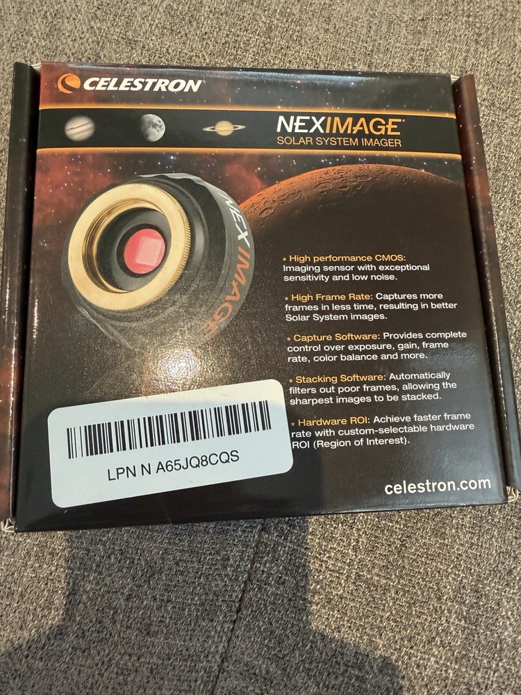 Celestron NexImage 5 Solar System Imager 5MP CMOS Sensor MT9P031