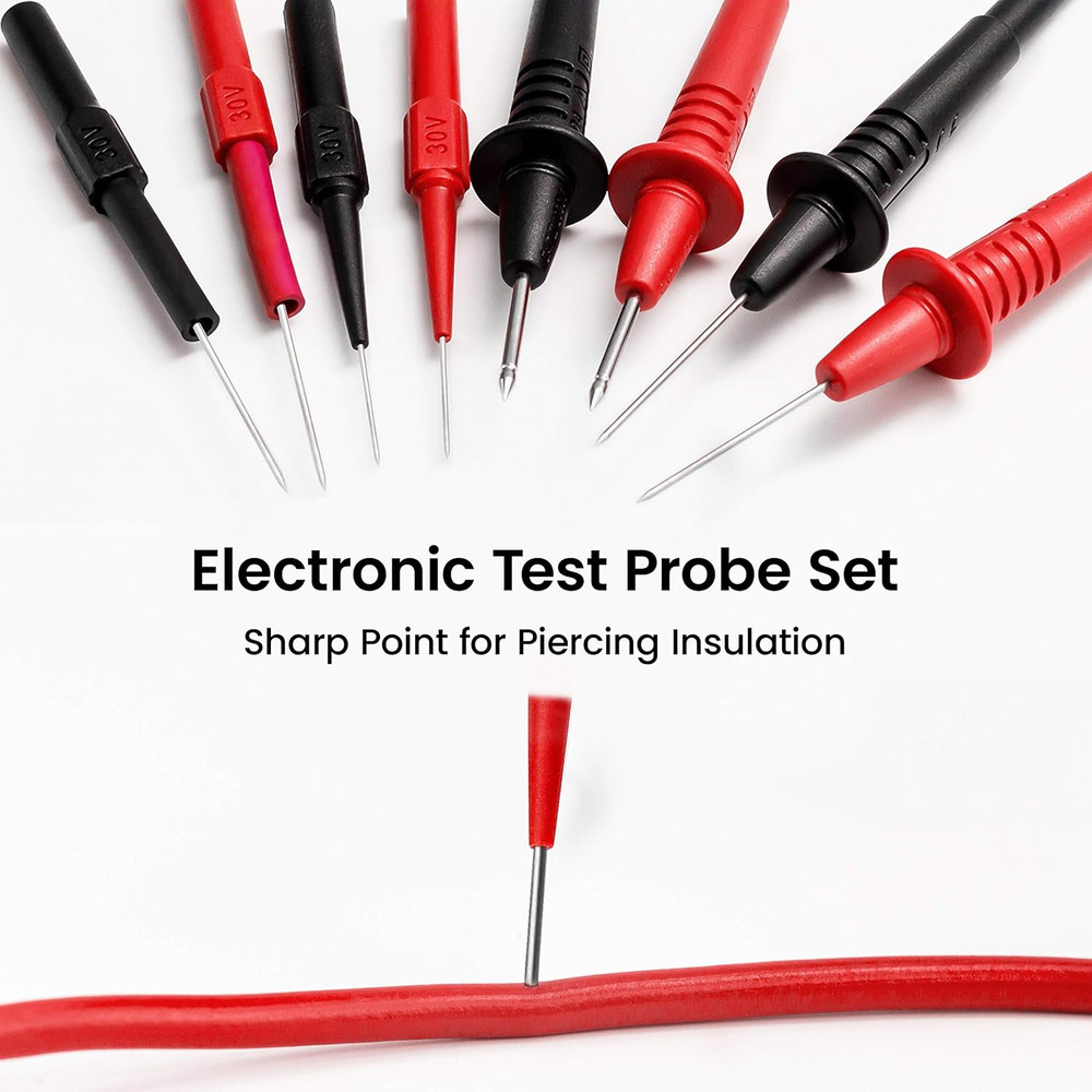 23PCS Multimeter Test Leads Kit with Replaceable Precision Probes Set and Allig