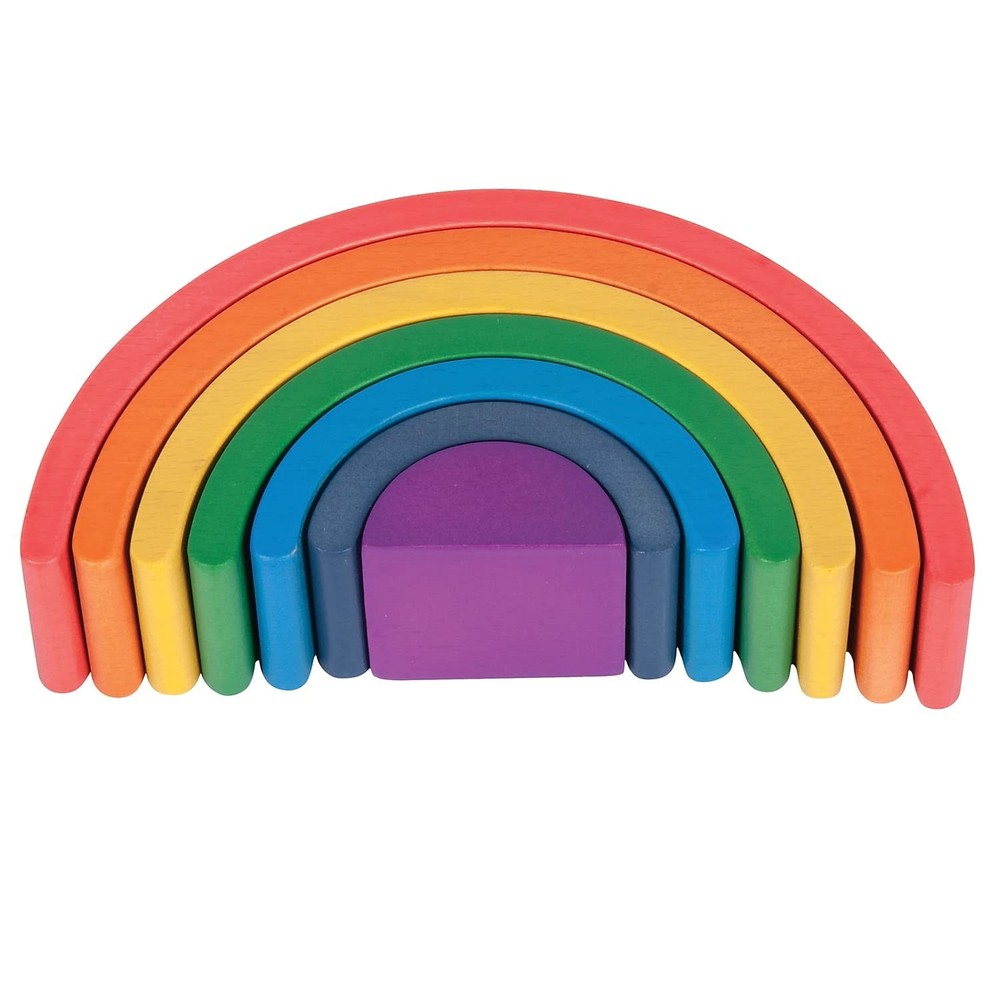 Wooden Rainbow Architect Arches - Nesting Puzzle - Stacking Blocks for Ages 1+