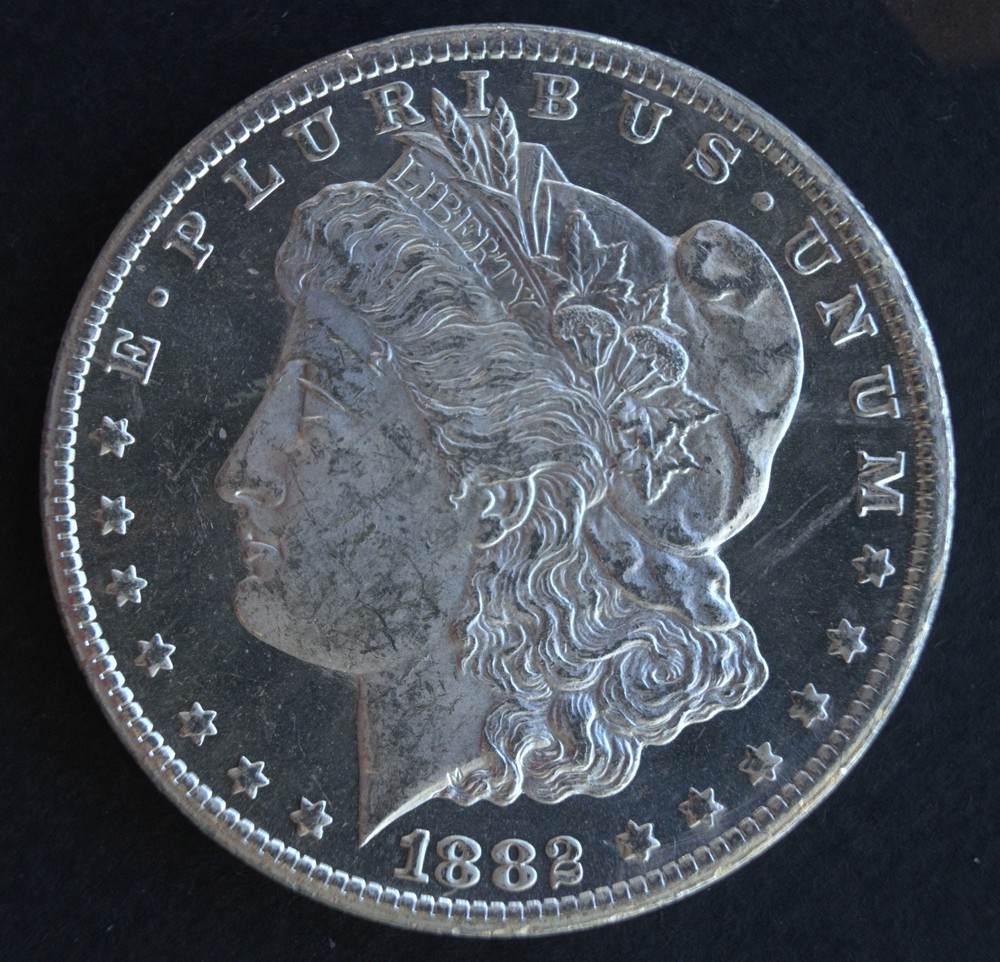 1882 CC Morgan Silver Dollar Strong Strike and Luster