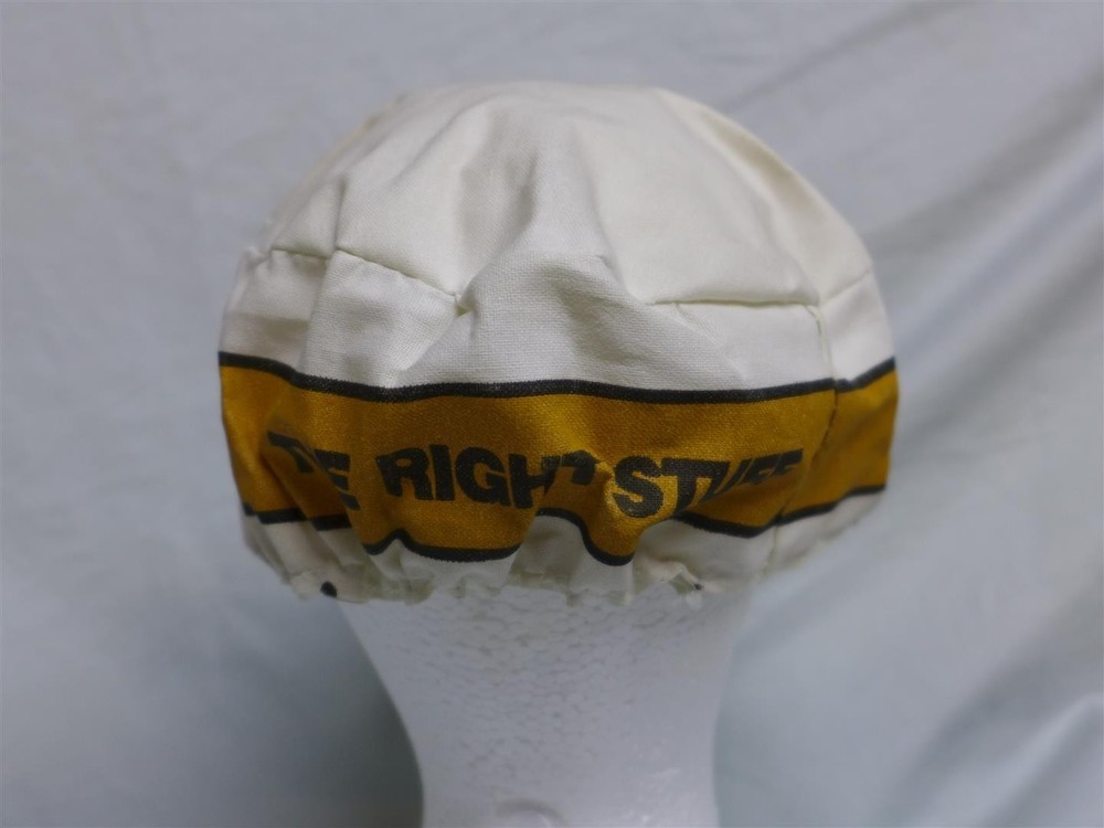 Vintage Caterpillar CAT PAINT White Pillbox/Painter's Hat/Cap