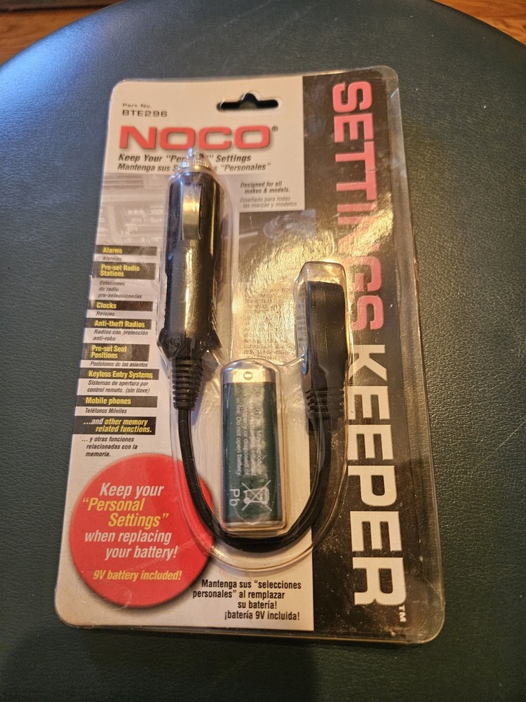 Noco Settings Keeper BTE296 New Sealed NOS