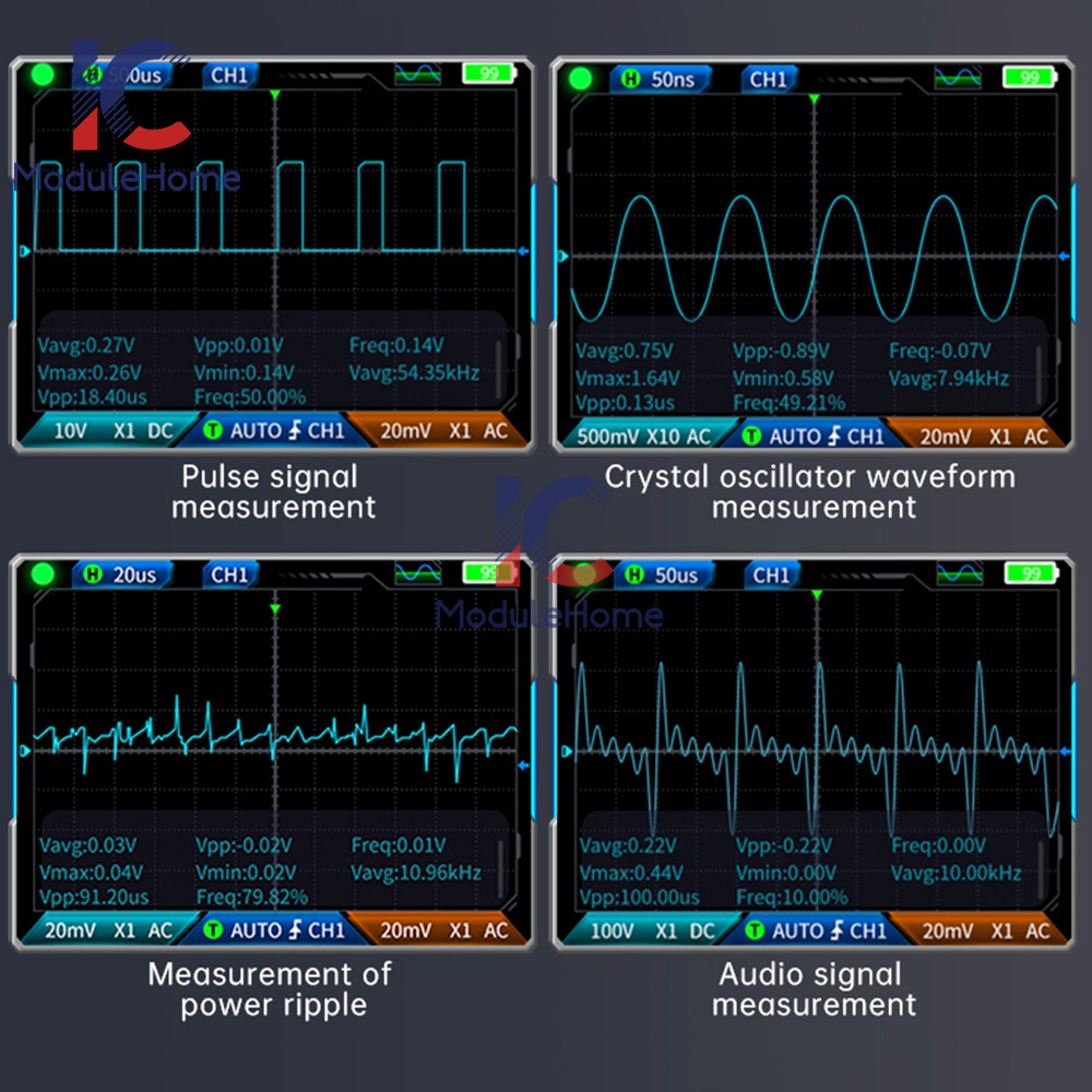 FNIRSI 3-IN-1 Handheld Digital Oscilloscope Multimeter Function Signal Generator