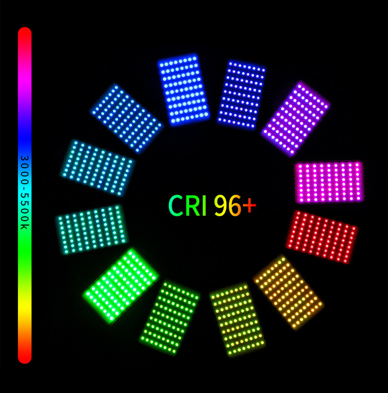 Hakutatz Pocket Size AW RGB LED Light iOS Android Apps Control Video Vlog Effect