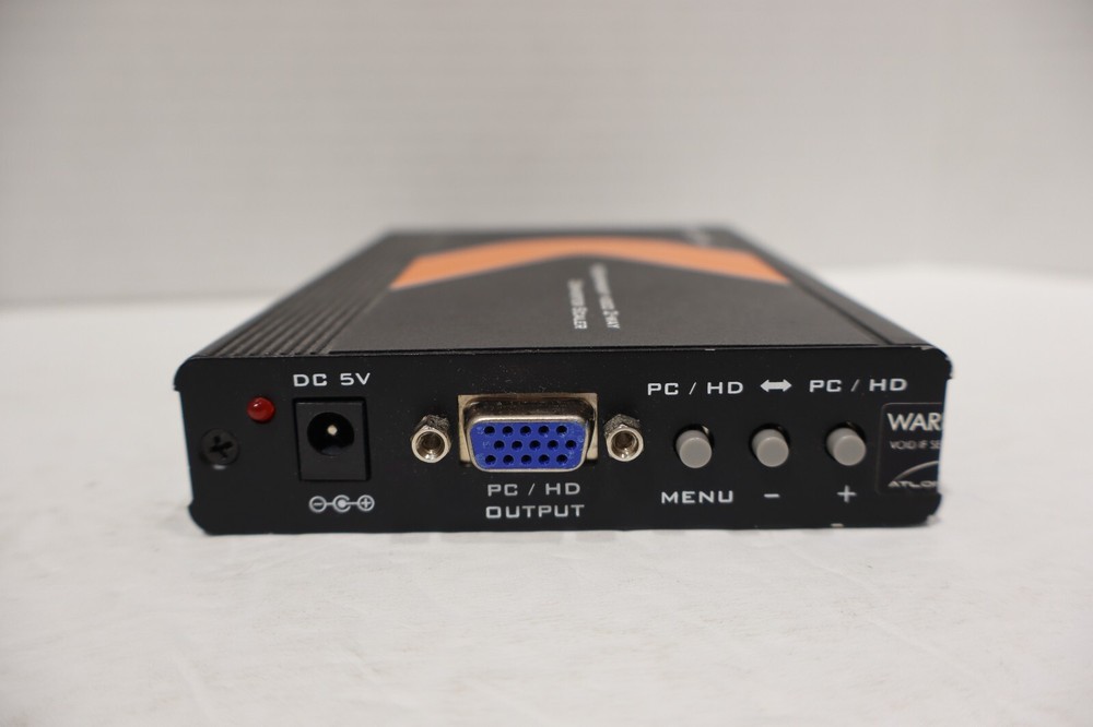 Atlona AT-VGA300CV PC/Component Video 2-Way Converter Scaler UNTESTED