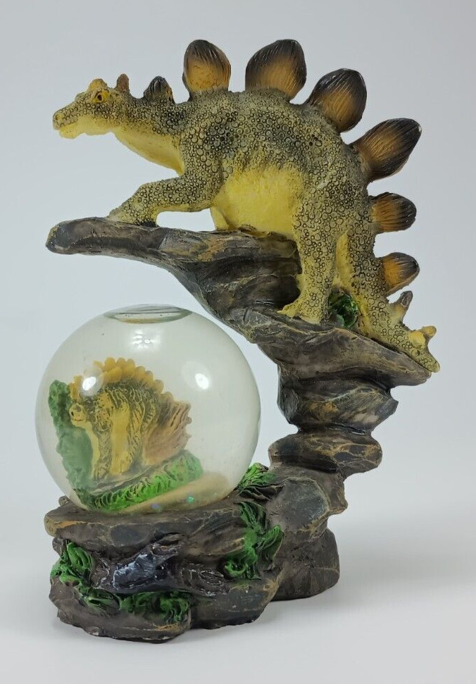 Stegosaurus Water Globe. 4.5" Tall.
