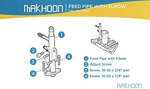 2PCS Polaris K30 Feed Pipe with Elbow for 280