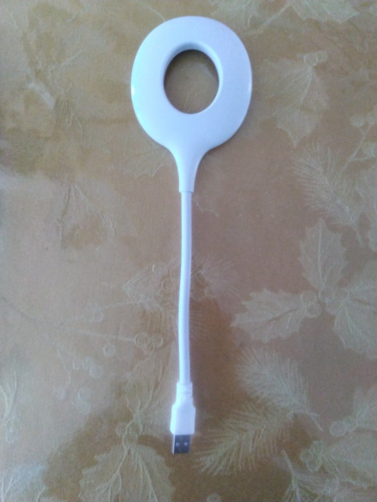 USB LED Light Lamp for Computer Keyboard Laptop Notebook power bank White Oval