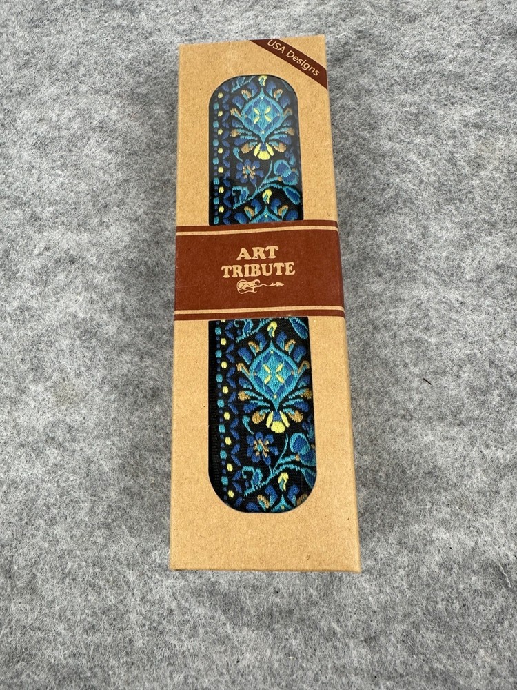 Art Tribute Blue Patern Woven Camera Strap NIB Sealed