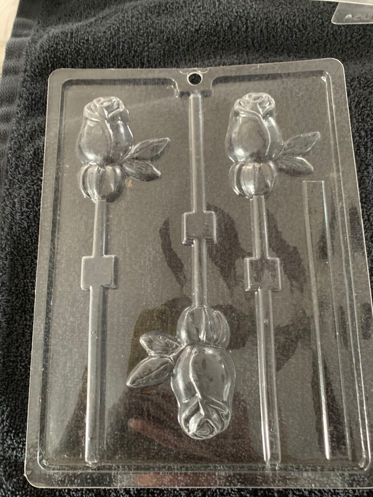 LONG STEM ROSE Chocolate Candy Mold