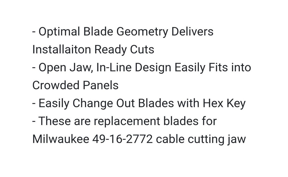 Milwaukee M18 48-44-0411 Replacement Blades - Black