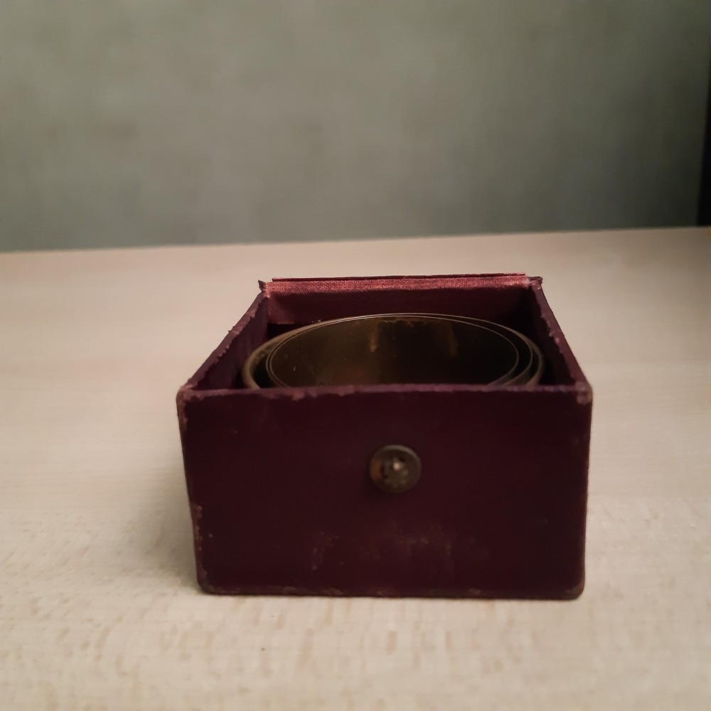 Vintage Silver Plate Collapsible Display Cup In Presentation Box