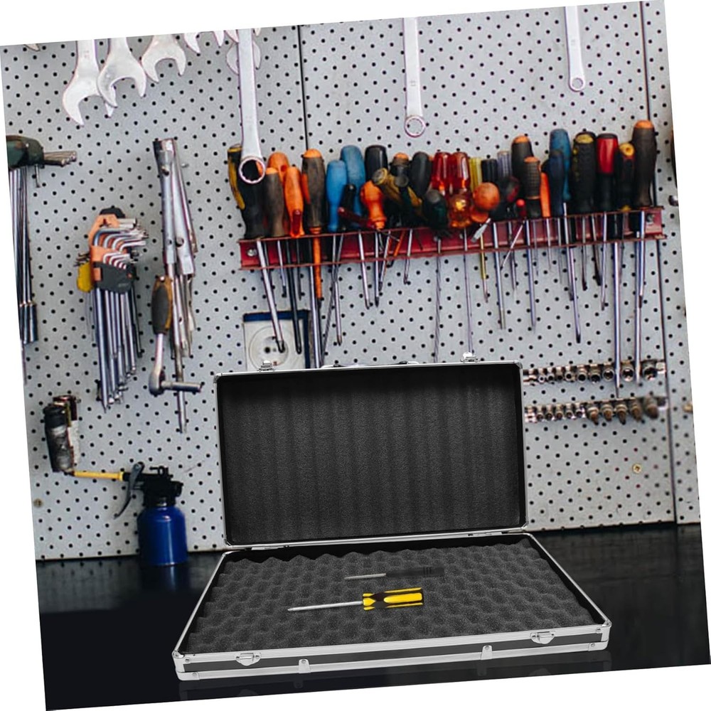 Aluminum Alloy Portable Tool Case with Insert Lightweight Hard Storage Box with