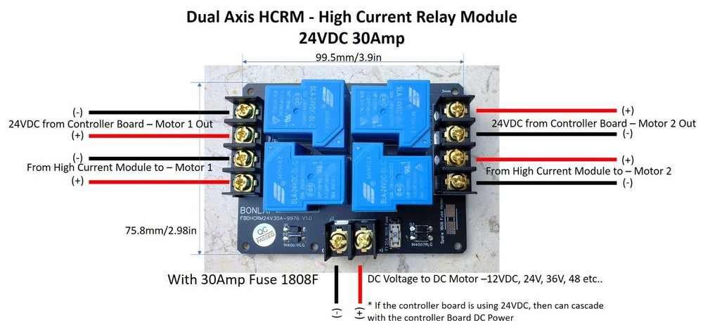 24V 30A Dual Channel Relay Module Solar PV Panel Sun Tracking Control Board DIY