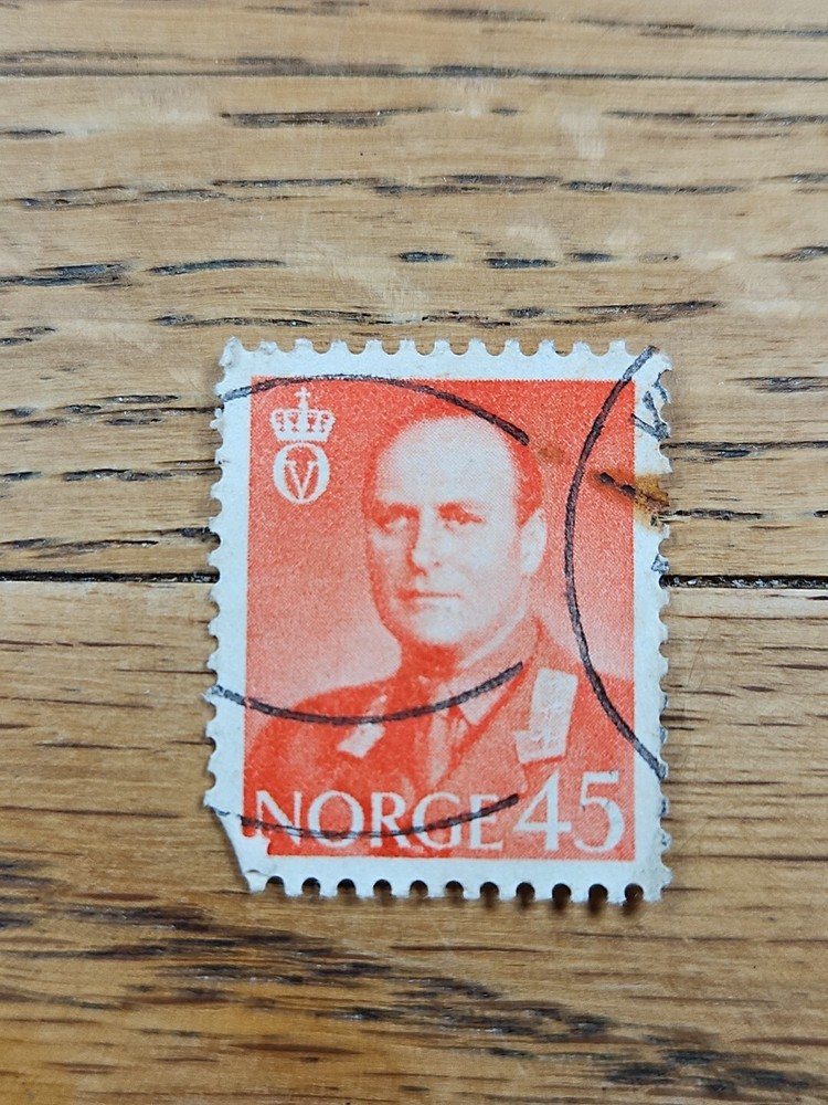 Norway Stamp King Olav V 45ore Used