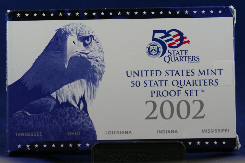 2002 State Quarters Proof Set Original US Mint Packaging