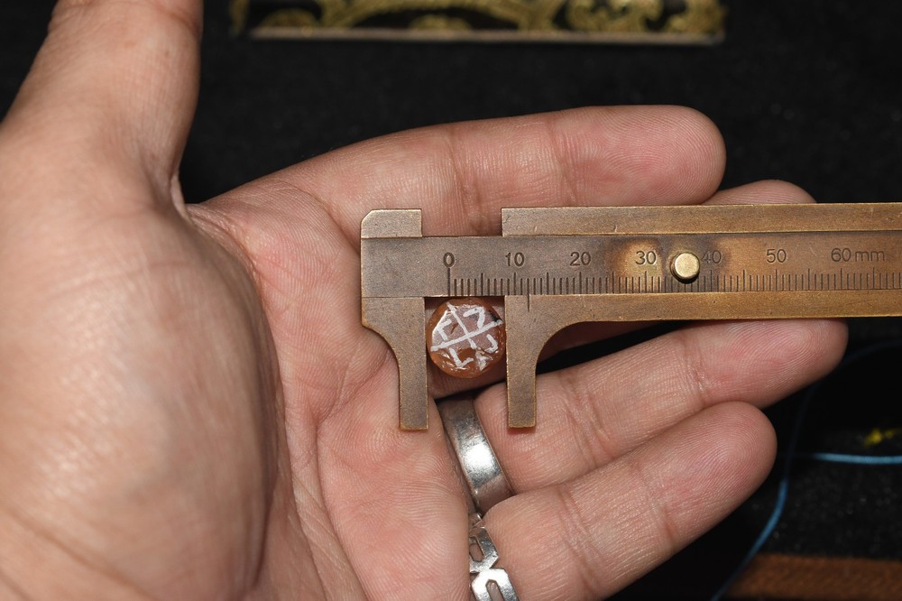 Extremely Rare Ancient Etched Carnelian Bead in good Condition with Rare Pattern