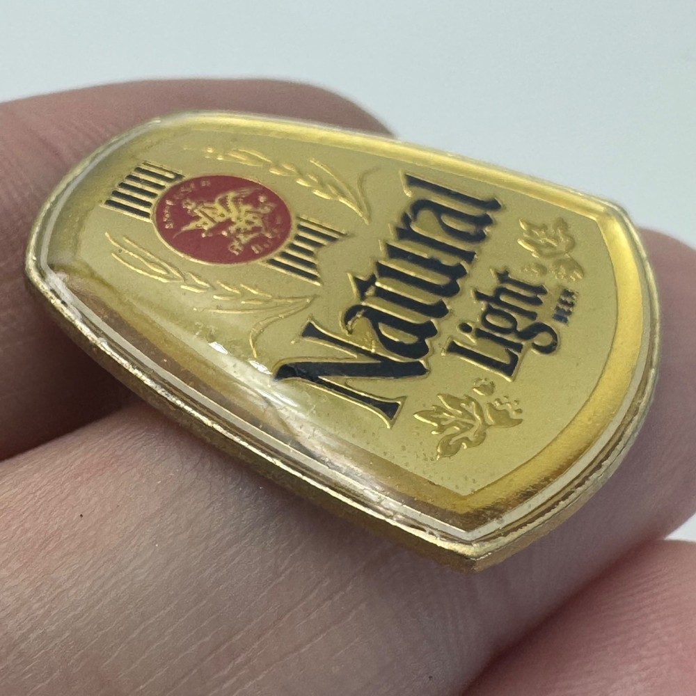 1982 Natural Light Beer Brewery Advertising Enamel Lapel Pin
