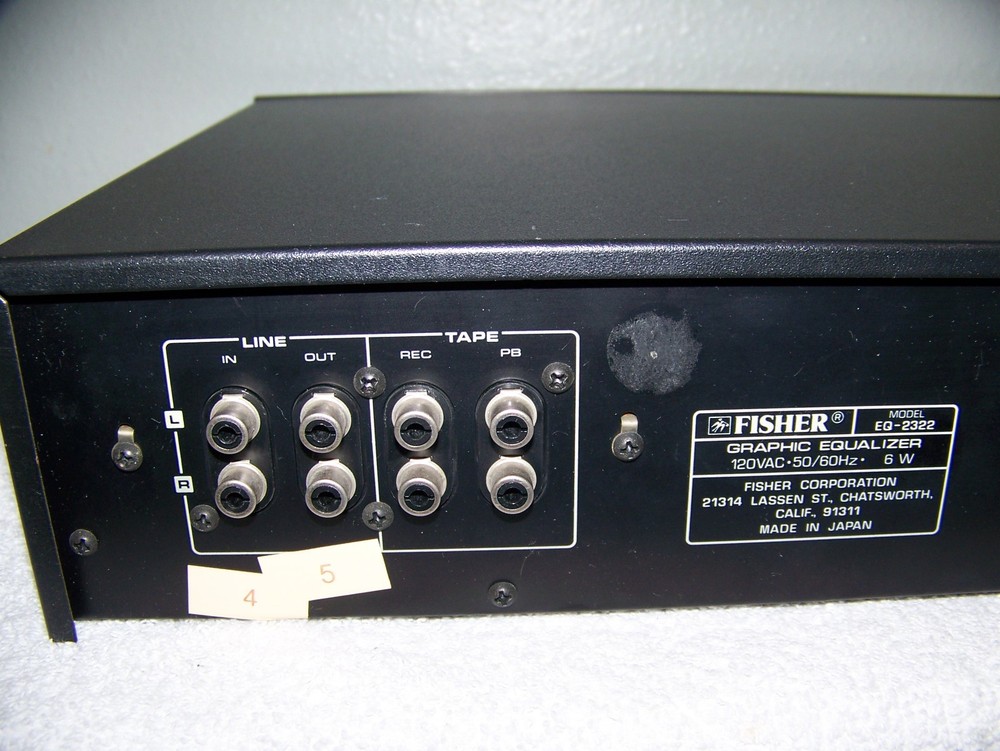 Fisher Graphic Equalizer EQ-2322