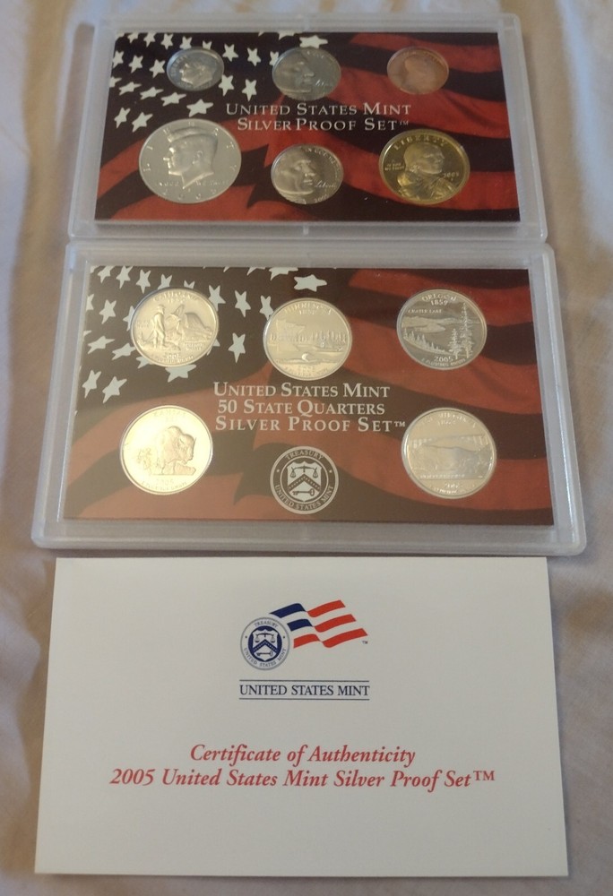 2004 2005 2006 Silver Proof Sets in OGP w/COAs