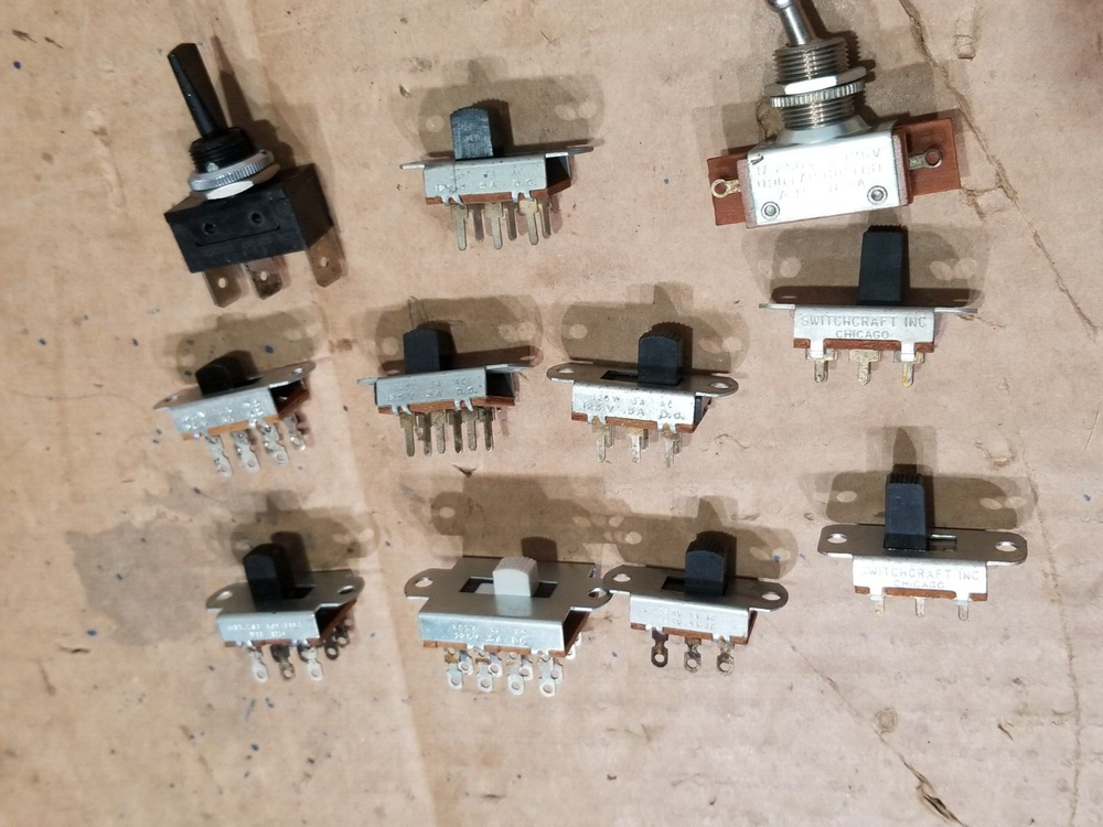 Panel Mount Slide Switch , Lot of 11