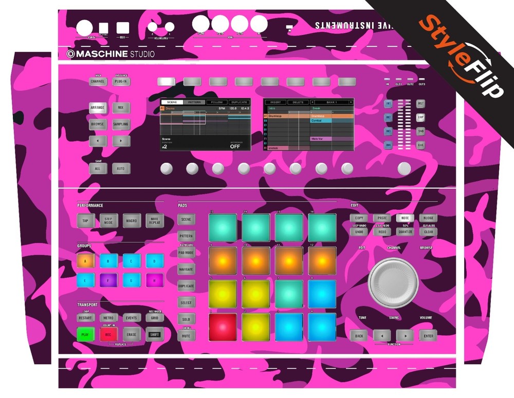 Native Instuments Studio | Pink Camo | Protective Decal | StyleFlip Skins