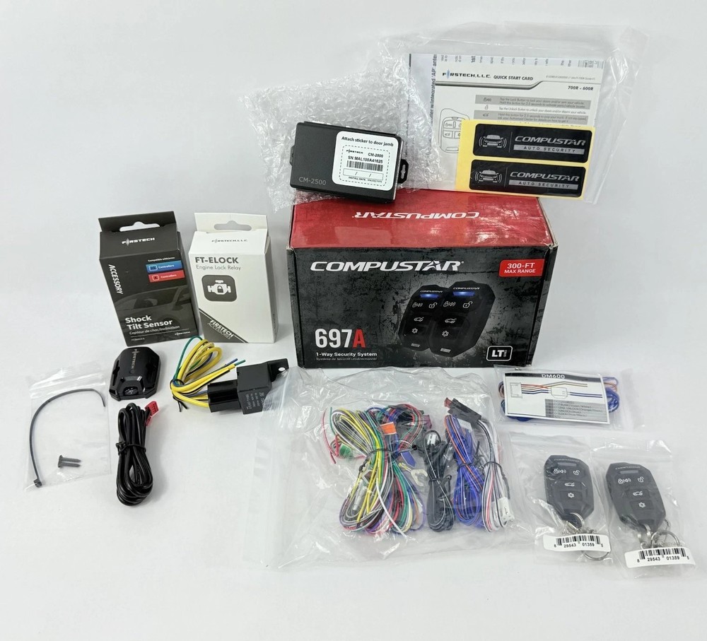 Compustar CS697-A All-in-One 1-Way Security System Car Alarm Systems 697A