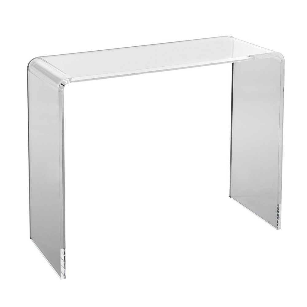 [New]]Acrylic Console Table, Clear Acrylic End Table, Transparent Acrylic Side T