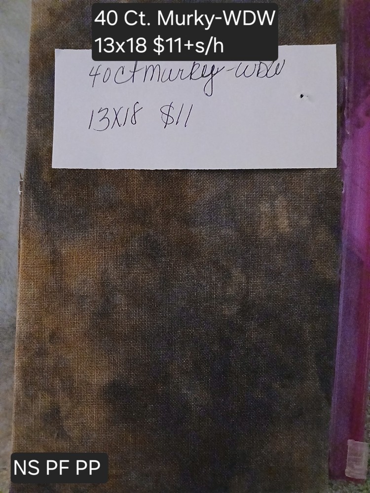 40 Count Murky Linen - Weeks Dye Works 13x18"