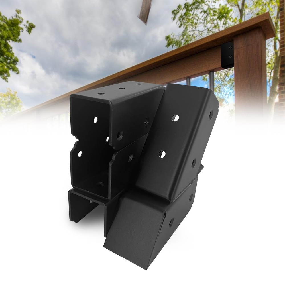 30 Degree Stair Railing Bracket Connectors,U-Shaped Conclaled Brackets for 2"...