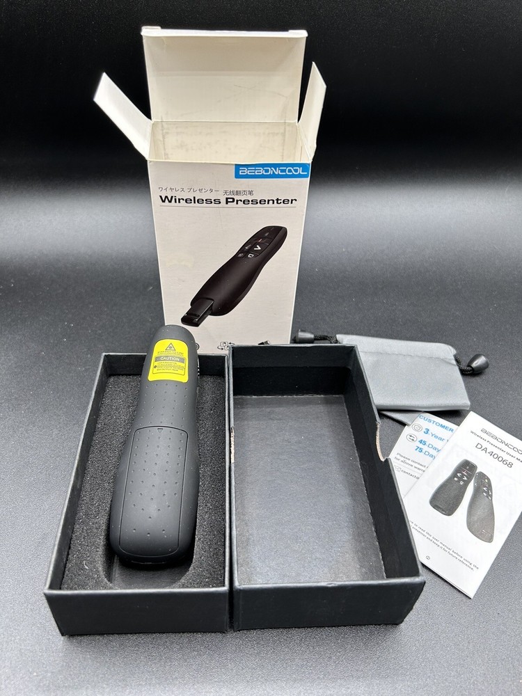 BEBONCOOL Wireless Presenter Pointer 2.4GHz USB
