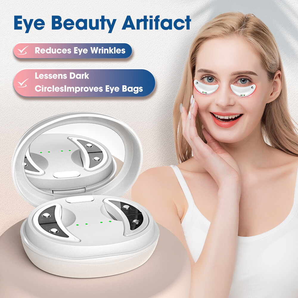 Under Eye Red Light Therapy Massager Microcurrent Eye Care Dark Circles Removal