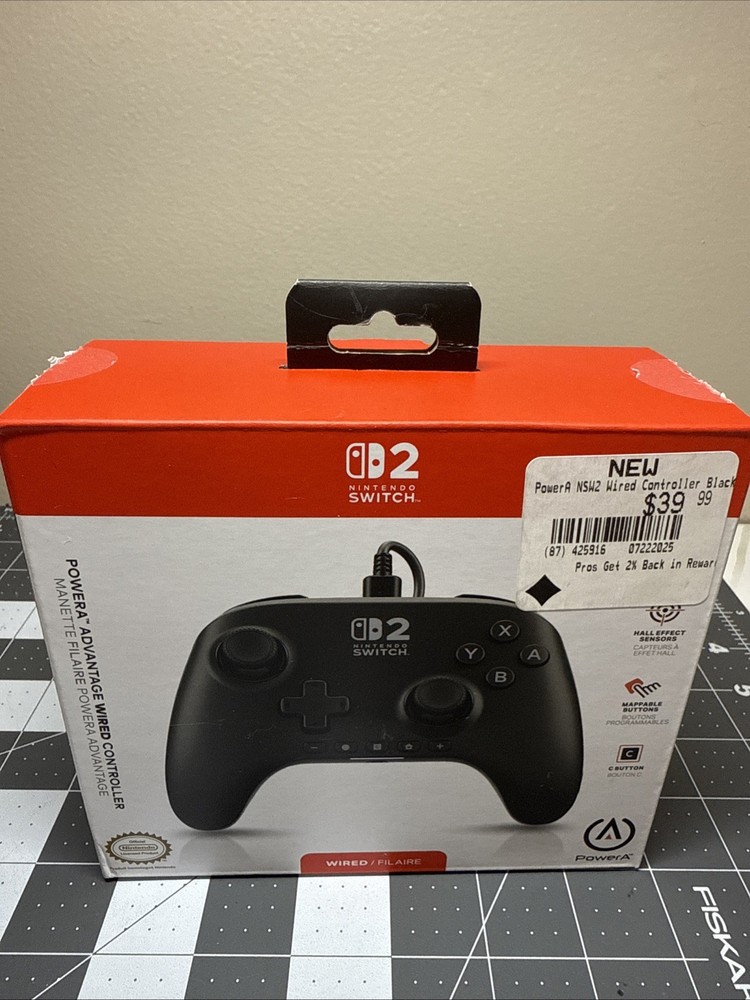 PowerA - Advantage Wired Controller for Nintendo Switch 2 - Black