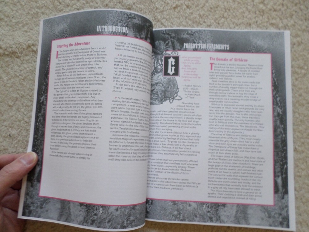 When Black Roses Bloom Ravenloft Dungeons & Dragons adventure module