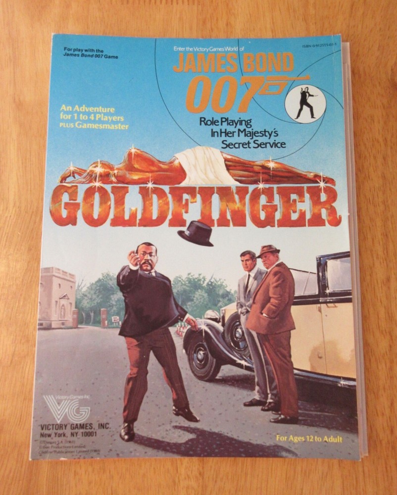 JAMES BOND 007: Complete Basic Role Playing Game (Victory) **w/VERY HTF Cover!**