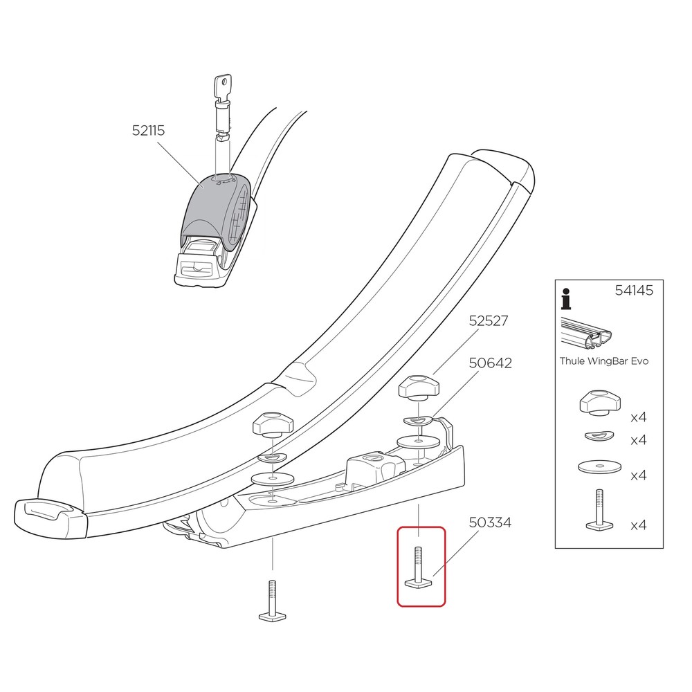 Thule Bolt M6x35 for K-Guard 50334