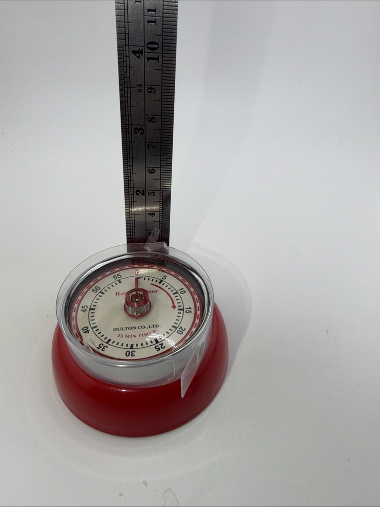 Dulton Red Magnetic Kitchen Timer - Vintage Style