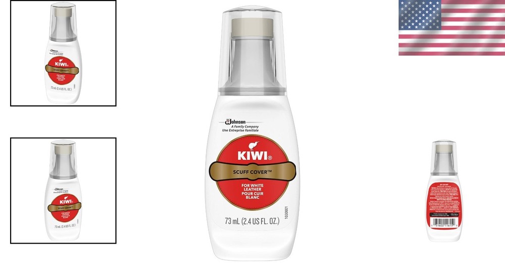 White Scuff Cover 2.4oz with Sponge Applicator for Effortless Shine