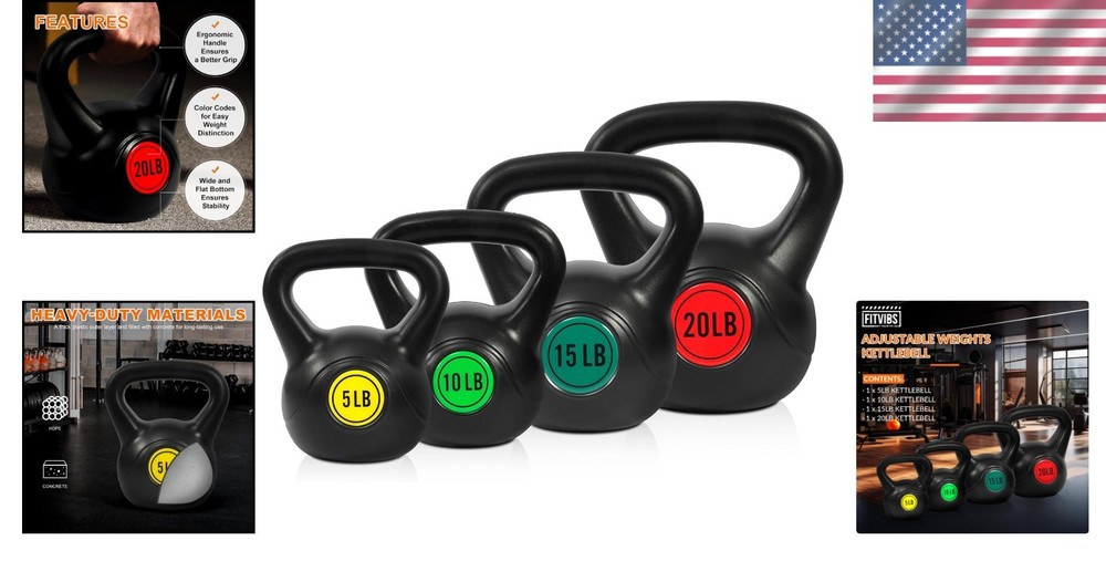 HDPE Coated Kettlebell Collection.