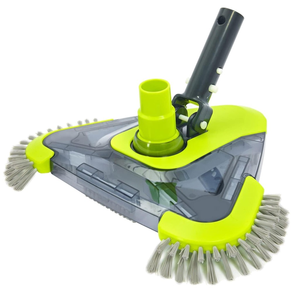 Pool Vacuum Head with Side Brush & Rotatable Adapter