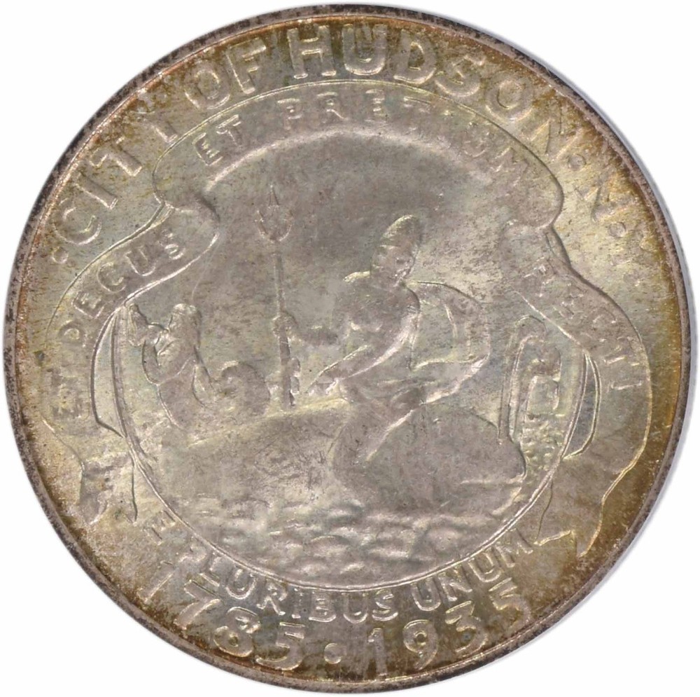 Hudson Commemorative Silver Half Dollar 1935 MS65 PCGS