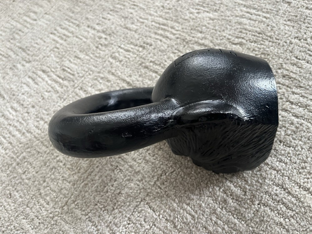 Onnit Primal Bell Kettlebell 18 lbs Ergonomic Handle Cast Iron Black