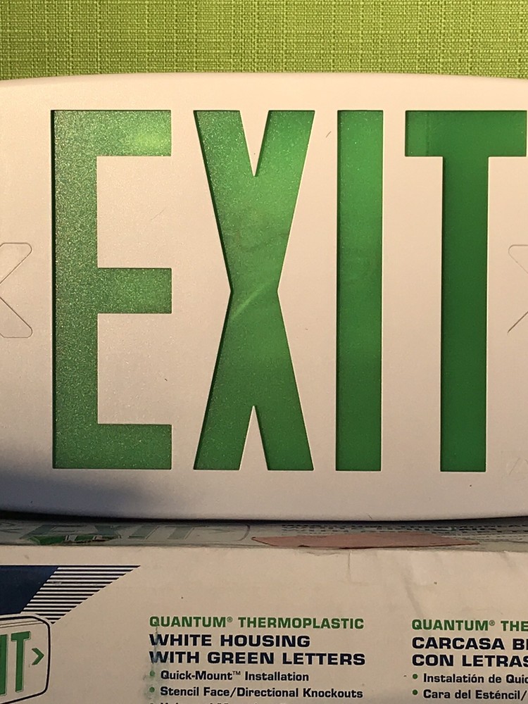 Lithonia Lighting Quantum Thermoplastic LED Emergency Exit Sign