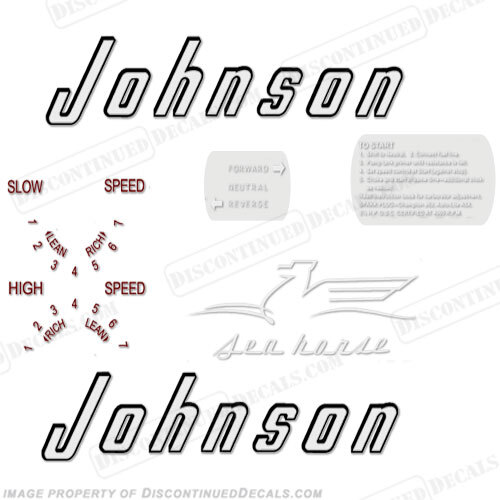 Fits Johnson 1956 5.5hp Decals