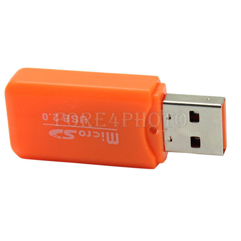 2pcs Card reader Micro SD Card Reader Adapter USB 2.0 Micro SD SDHC TF T-Flash