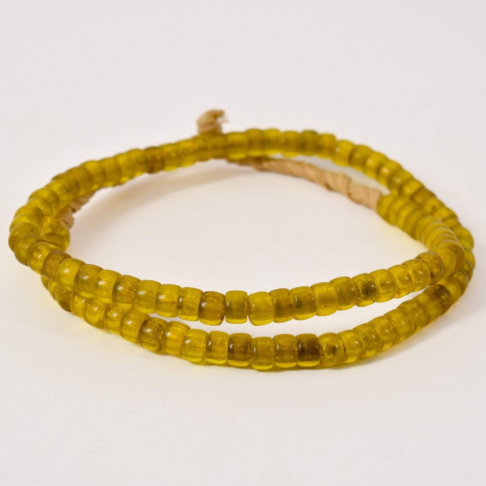 Padre Translucent Yellow Trade Beads
