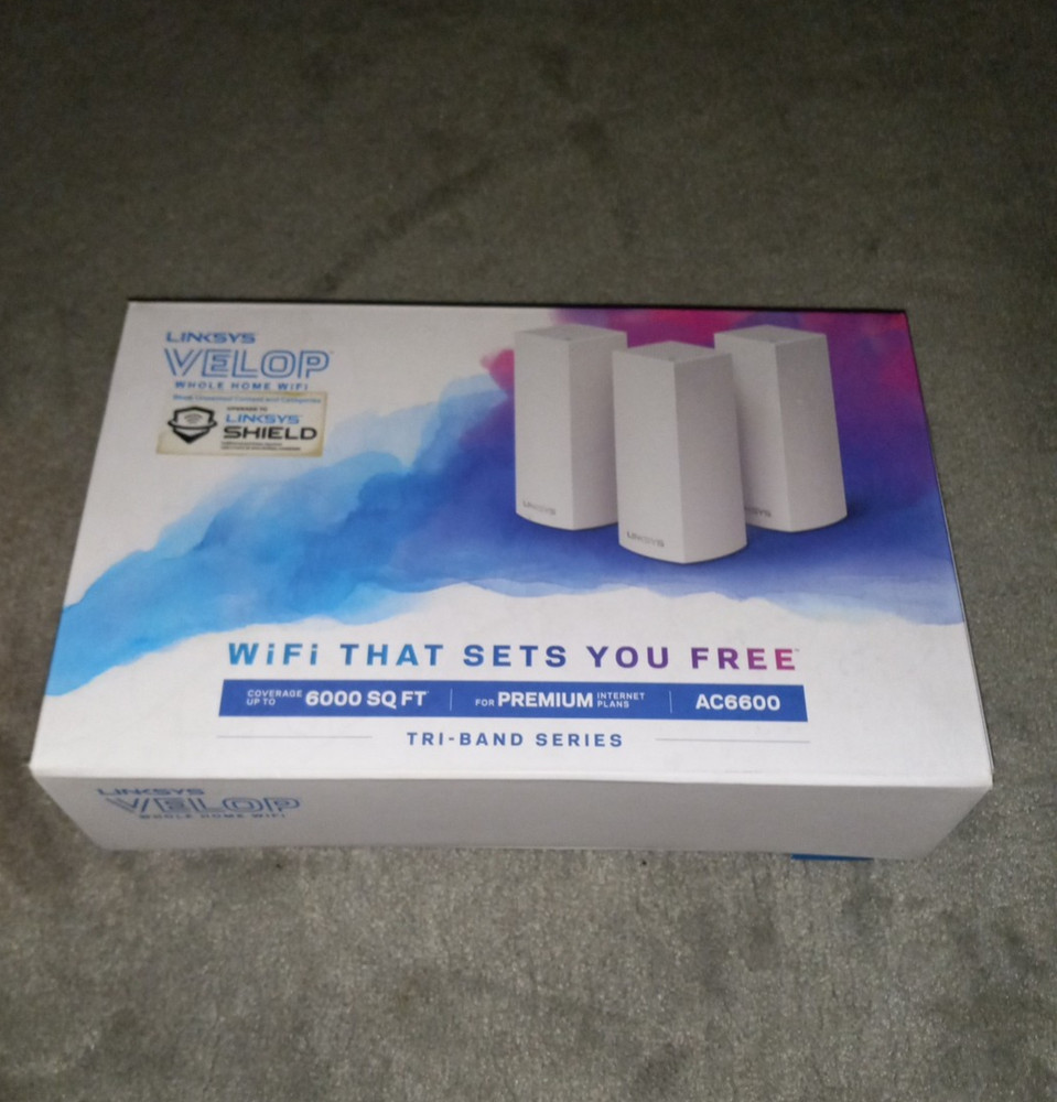 3x Linksys Velop Mesh Wifi AC6600 Tri Band WHW03